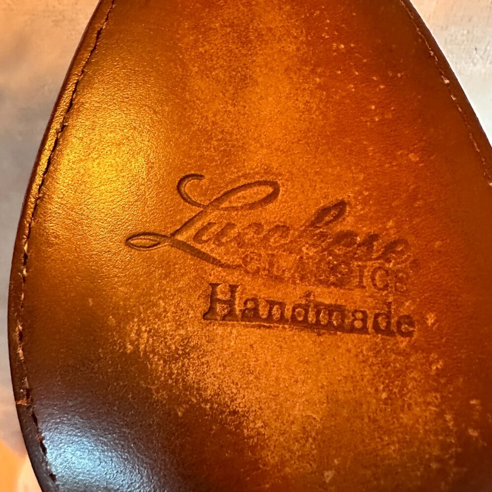 RARE VTG Lucchese Classics Buffalo Teak Buff Triad Cowboy Boots Womens 8 B - Picture 13 of 13